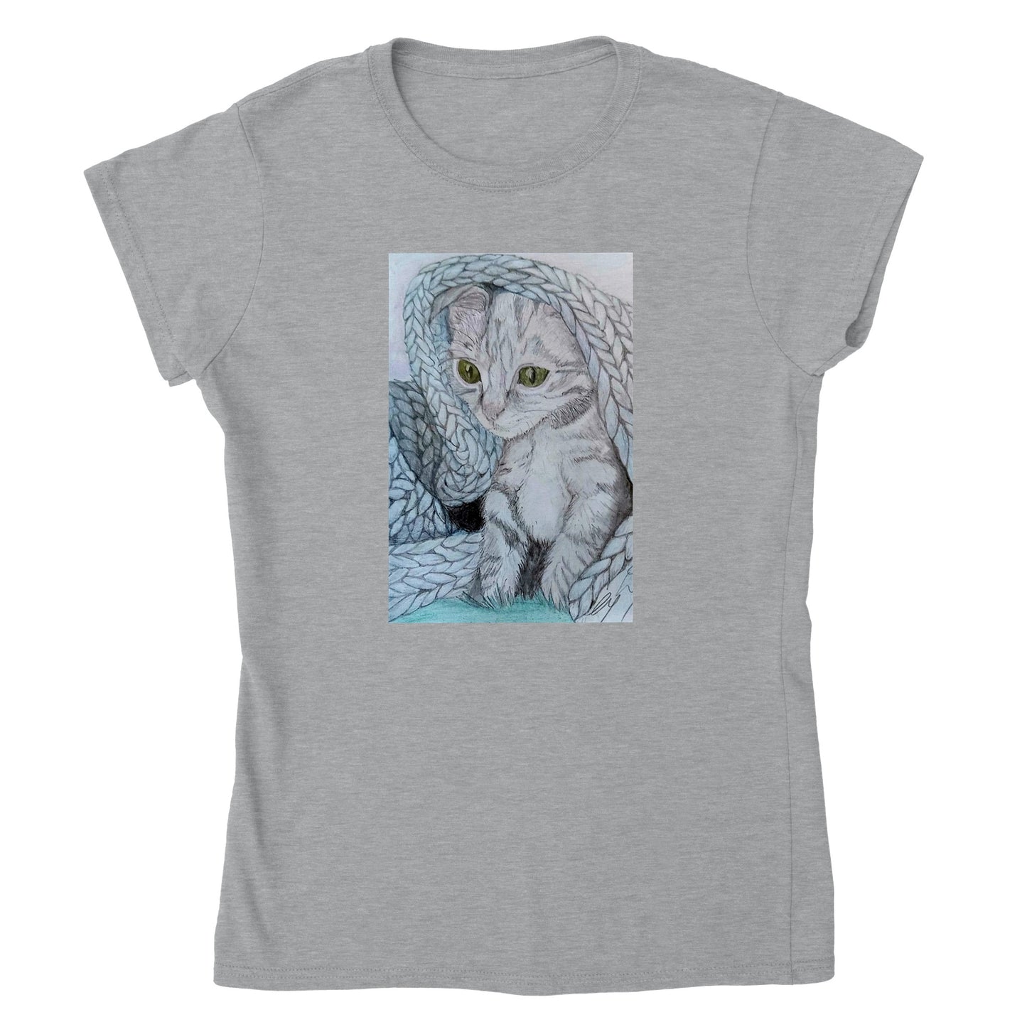 Peek a boo Womens Crewneck T-shirt