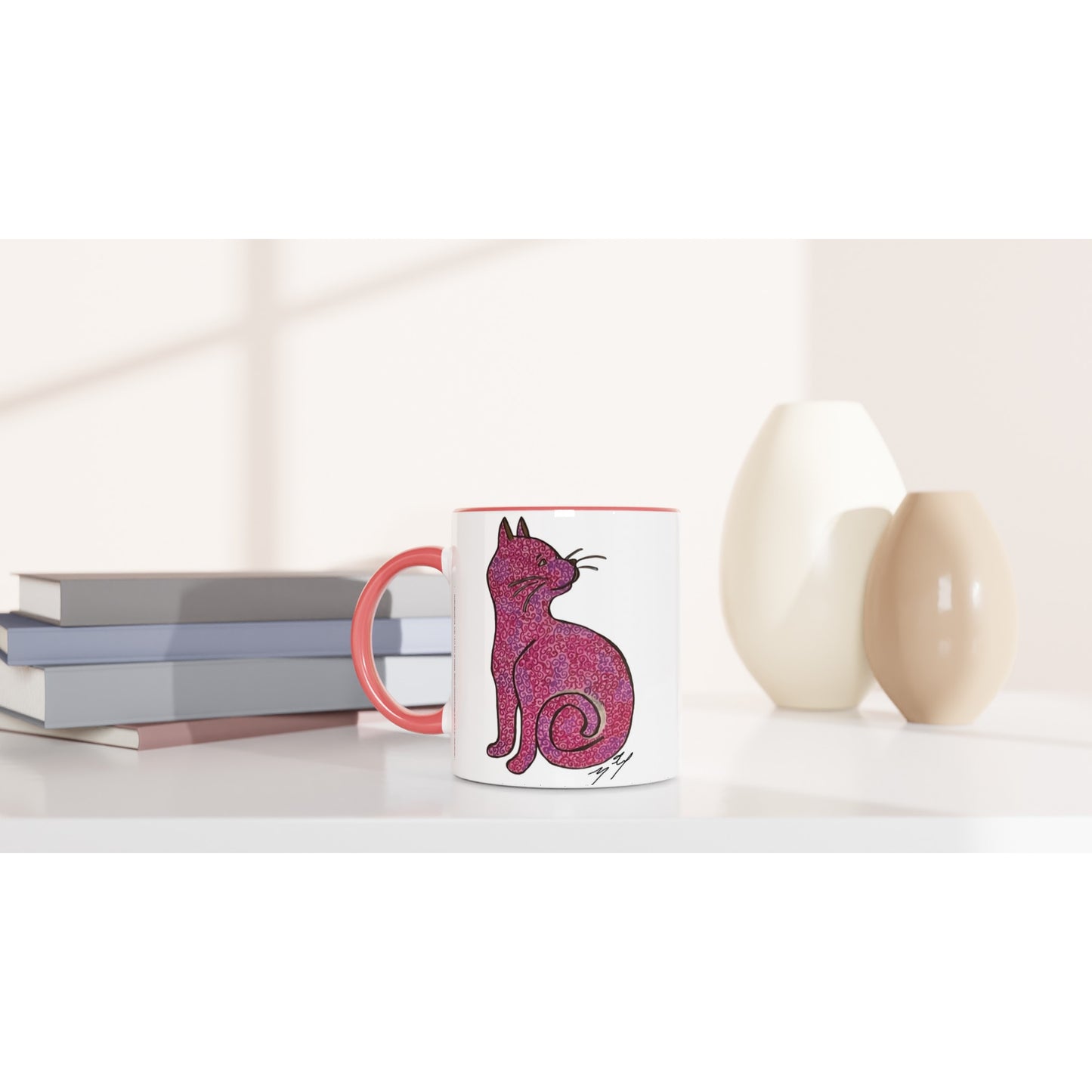 Curious Cat 11oz Ceramic Mug