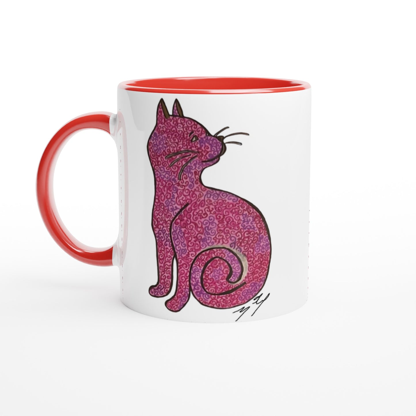 Curious Cat 11oz Ceramic Mug