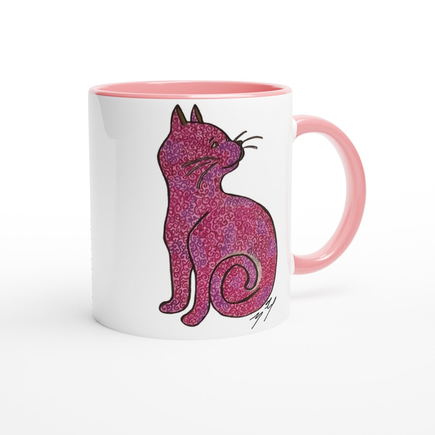 Curious Cat 11oz Ceramic Mug