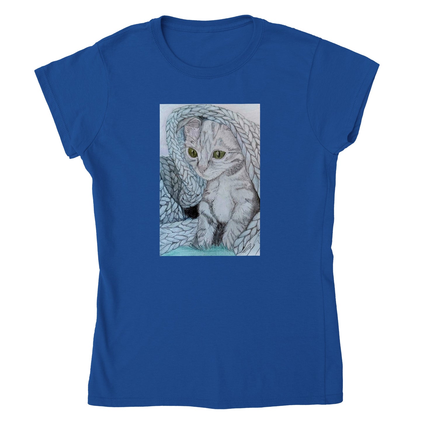 Peek a boo Womens Crewneck T-shirt