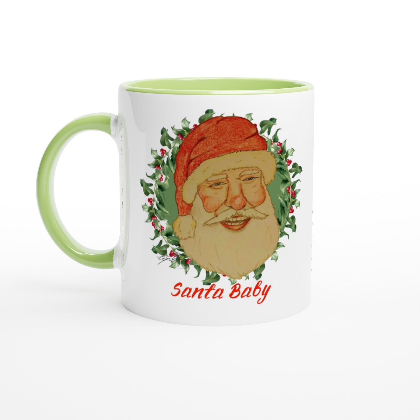 Santa baby 11oz Ceramic Mug with Color Inside