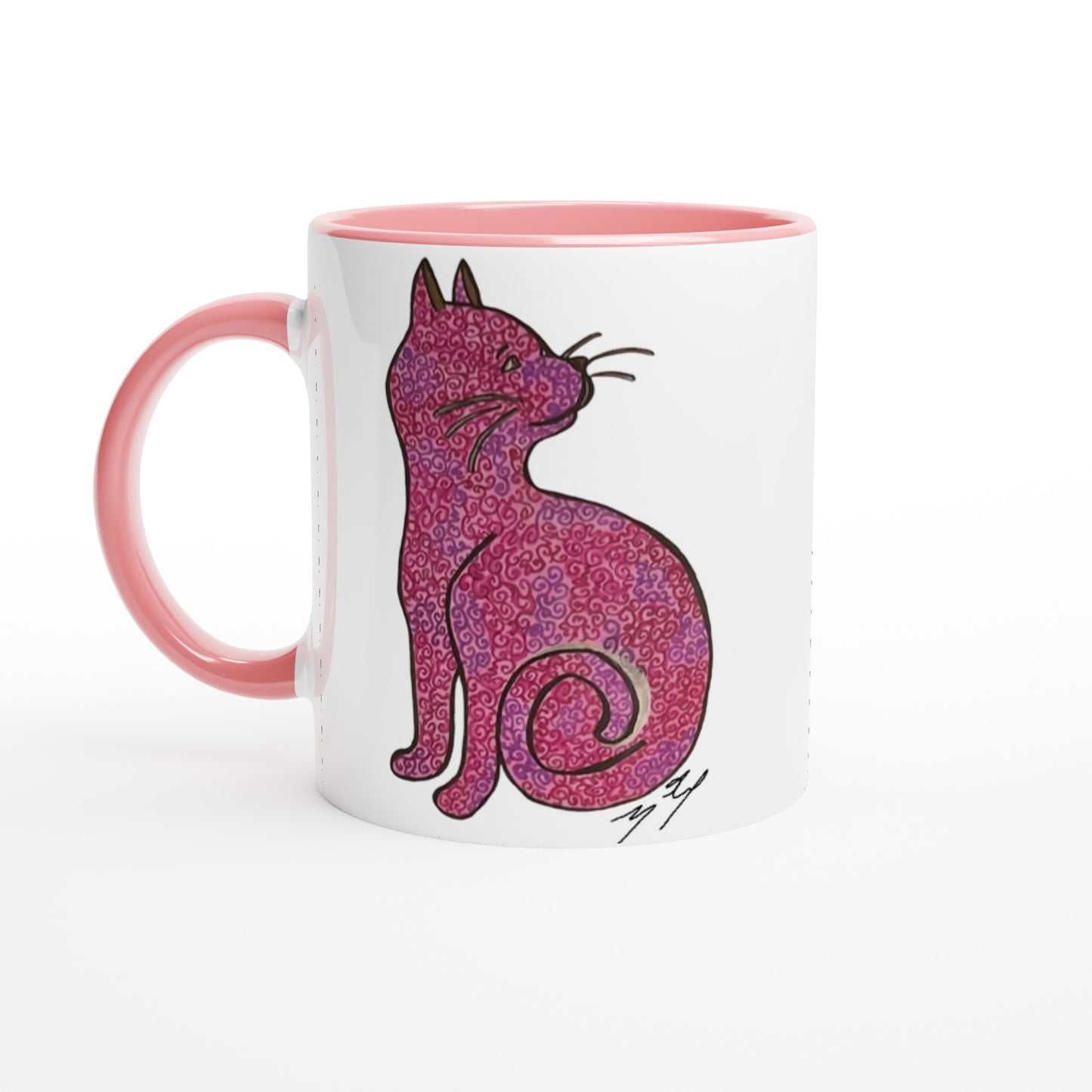 Curious Cat 11oz Ceramic Mug