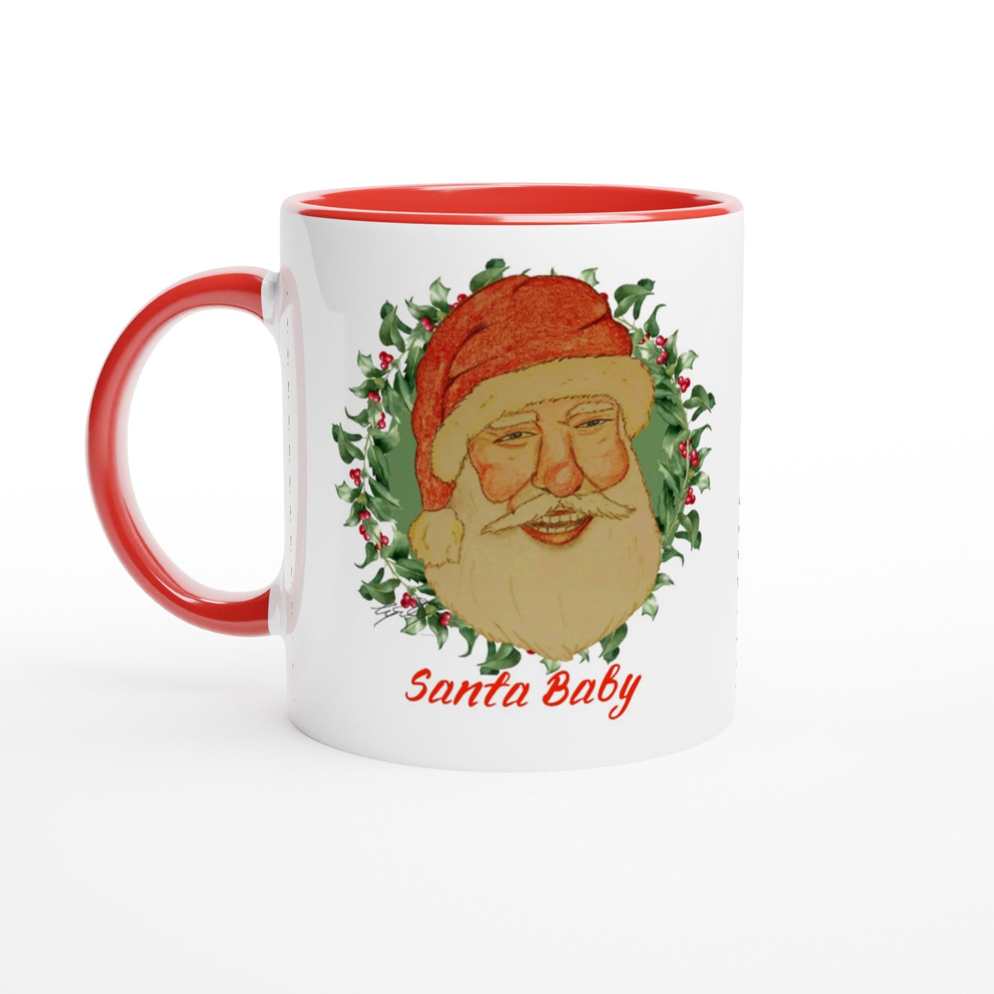 Santa baby 11oz Ceramic Mug with Color Inside