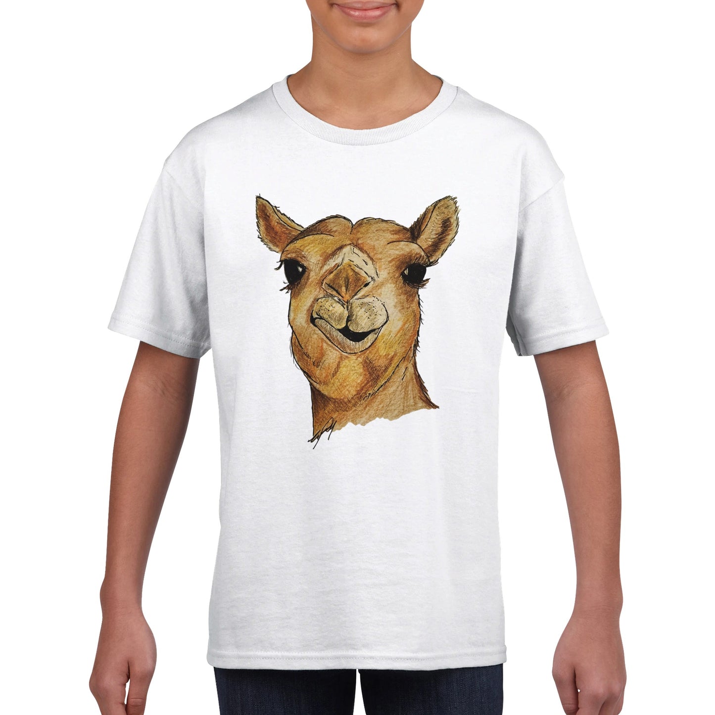 Camel Kids Crewneck T-shirt